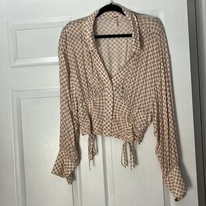 FP Long Sleeved Crop Top